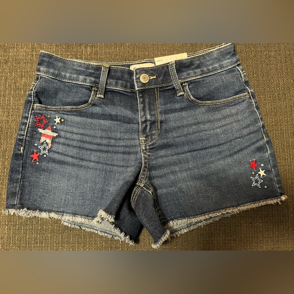 New Darkwash Girls Denim Shorts